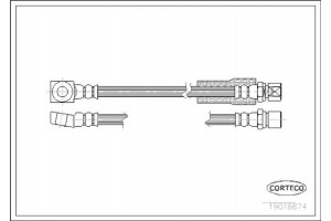 Corteco Ελαστικός Σωλήνας Φρένων - 19018874