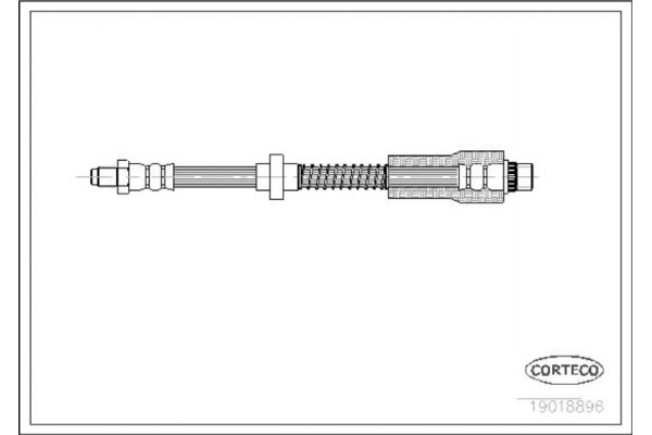 Corteco Ελαστικός Σωλήνας Φρένων - 19018896 Corteco Ελαστικός Σωλήνας Φρένων - 19018896
