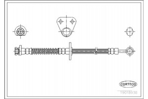 Corteco Ελαστικός Σωλήνας Φρένων - 19018938