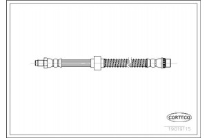 Corteco Ελαστικός Σωλήνας Φρένων - 19019115