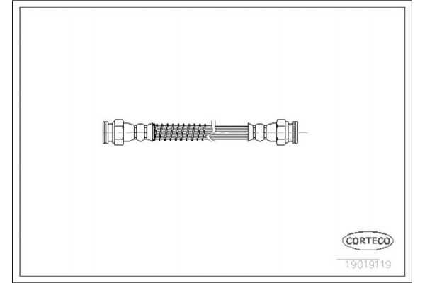 Corteco Ελαστικός Σωλήνας Φρένων - 19019119 Corteco Ελαστικός Σωλήνας Φρένων - 19019119