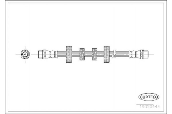 Corteco Ελαστικός Σωλήνας Φρένων - 19020444