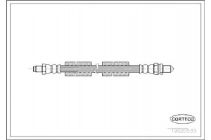 Corteco Ελαστικός Σωλήνας Φρένων - 19020533