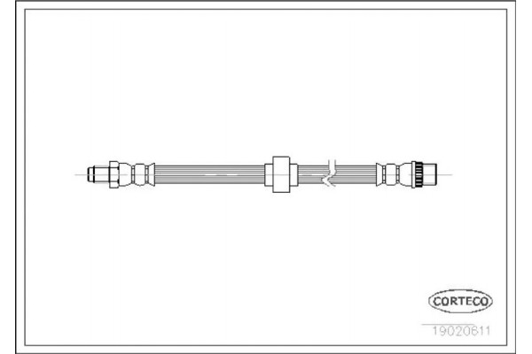 Corteco Ελαστικός Σωλήνας Φρένων - 19020611