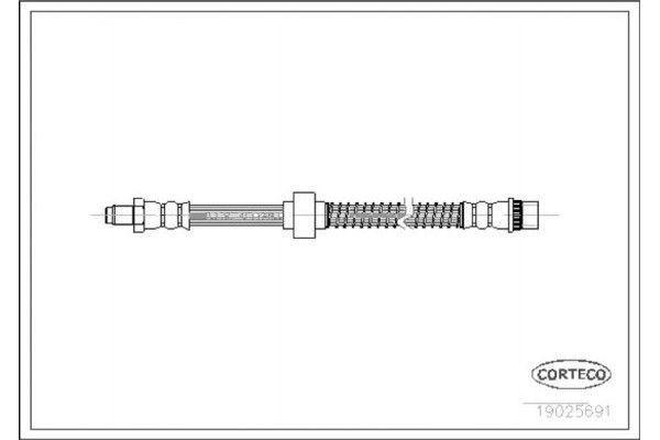 Corteco Ελαστικός Σωλήνας Φρένων - 19025691