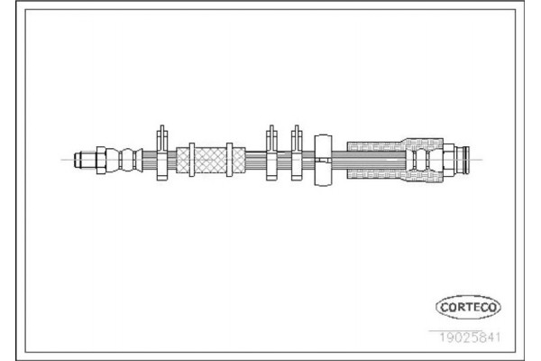 Corteco Ελαστικός Σωλήνας Φρένων - 19025841