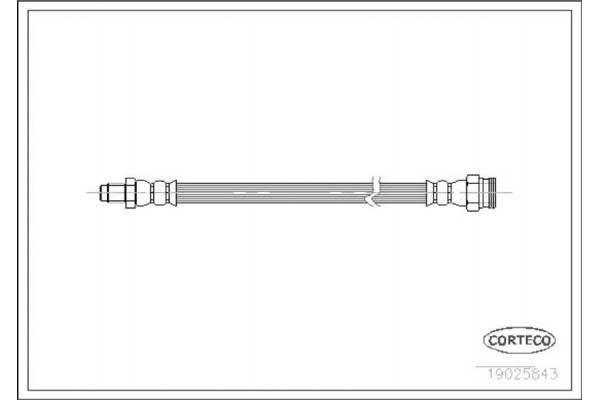 Corteco Ελαστικός Σωλήνας Φρένων - 19025843