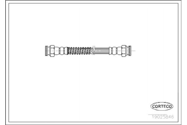 Corteco Ελαστικός Σωλήνας Φρένων - 19025846