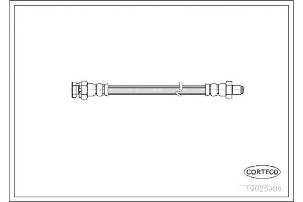 Corteco Ελαστικός Σωλήνας Φρένων - 19025986