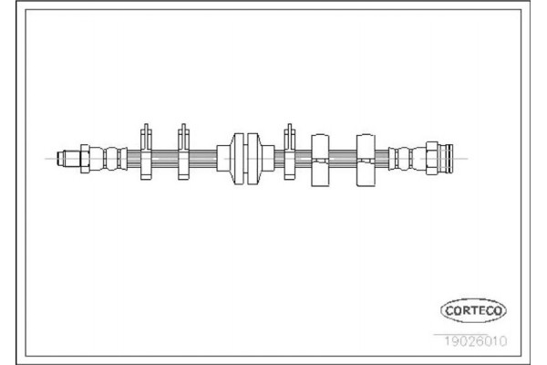 Corteco Ελαστικός Σωλήνας Φρένων - 19026010