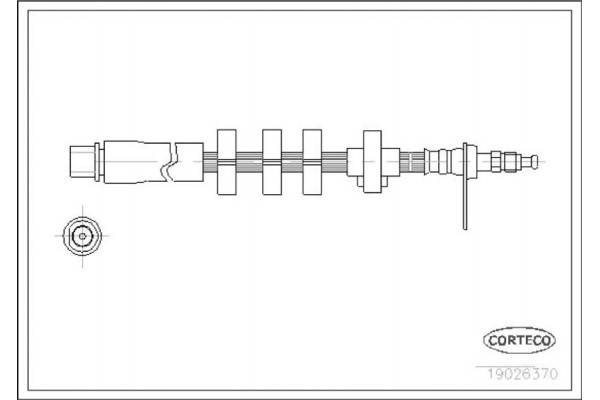 Corteco Ελαστικός Σωλήνας Φρένων - 19026370 Corteco Ελαστικός Σωλήνας Φρένων - 19026370