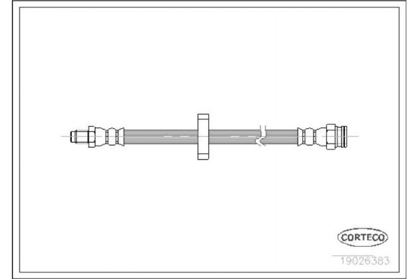 Corteco Ελαστικός Σωλήνας Φρένων - 19026383 Corteco Ελαστικός Σωλήνας Φρένων - 19026383