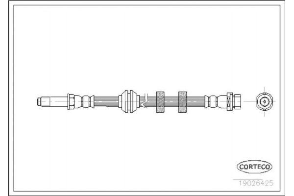 Corteco Ελαστικός Σωλήνας Φρένων - 19026425