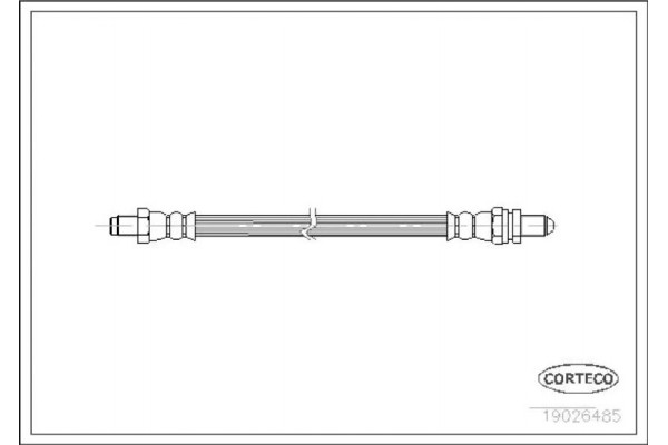 Corteco Ελαστικός Σωλήνας Φρένων - 19026485 Corteco Ελαστικός Σωλήνας Φρένων - 19026485