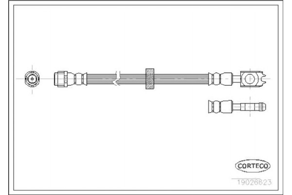 Corteco Ελαστικός Σωλήνας Φρένων - 19026623 Corteco Ελαστικός Σωλήνας Φρένων - 19026623