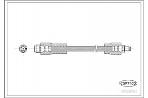 Corteco Ελαστικός Σωλήνας Φρένων - 19026704