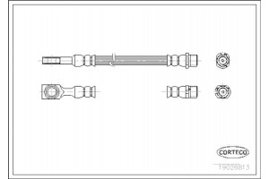 Corteco Ελαστικός Σωλήνας Φρένων - 19026813