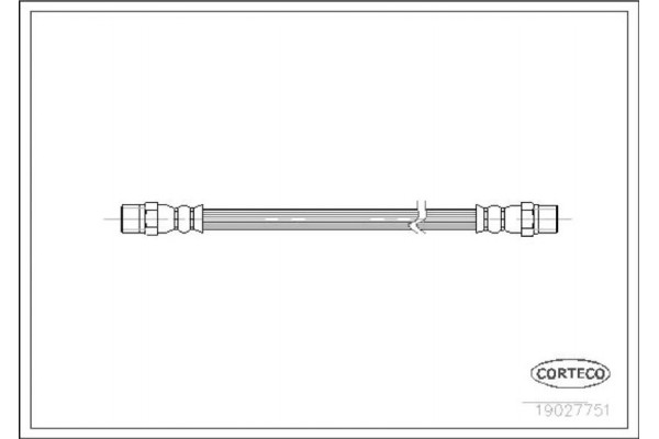 Corteco Ελαστικός Σωλήνας Φρένων - 19027751