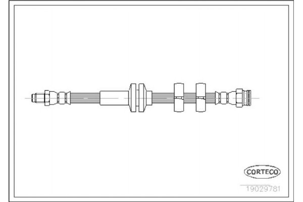 Corteco Ελαστικός Σωλήνας Φρένων - 19029781 Corteco Ελαστικός Σωλήνας Φρένων - 19029781
