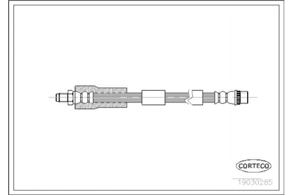 Corteco Ελαστικός Σωλήνας Φρένων - 19030285