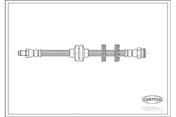 Corteco Ελαστικός Σωλήνας Φρένων - 19030312