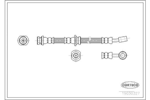 Corteco Ελαστικός Σωλήνας Φρένων - 19030327 Corteco Ελαστικός Σωλήνας Φρένων - 19030327