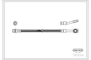 Corteco Ελαστικός Σωλήνας Φρένων - 19030328