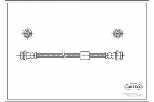 Corteco Ελαστικός Σωλήνας Φρένων - 19030495
