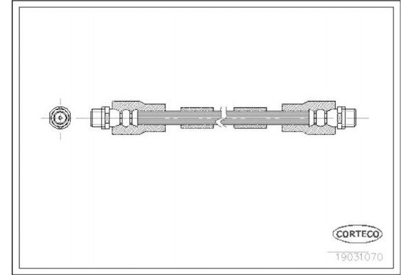 Corteco Ελαστικός Σωλήνας Φρένων - 19031070 Corteco Ελαστικός Σωλήνας Φρένων - 19031070