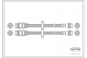 Corteco Ελαστικός Σωλήνας Φρένων - 19031101