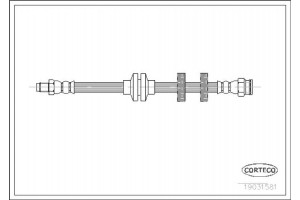 Corteco Ελαστικός Σωλήνας Φρένων - 19031581