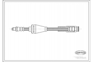 Corteco Ελαστικός Σωλήνας Φρένων - 19031605