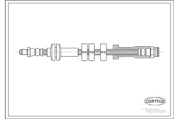 Corteco Ελαστικός Σωλήνας Φρένων - 19031606 Corteco Ελαστικός Σωλήνας Φρένων - 19031606