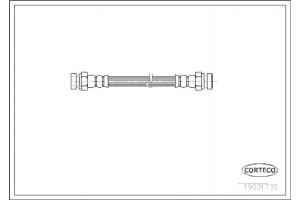 Corteco Ελαστικός Σωλήνας Φρένων - 19031735