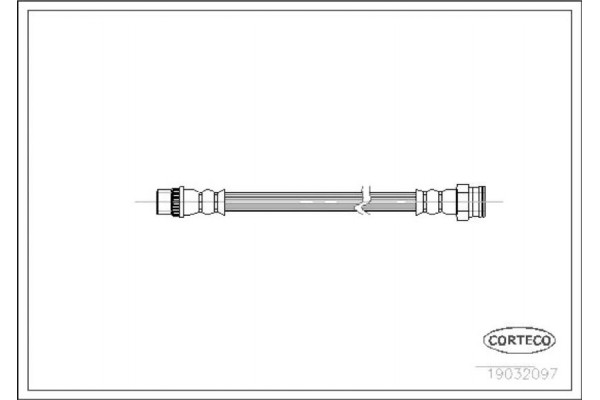 Corteco Ελαστικός Σωλήνας Φρένων - 19032097