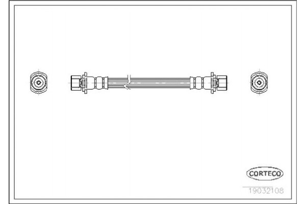 Corteco Ελαστικός Σωλήνας Φρένων - 19032108