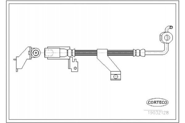 Corteco Ελαστικός Σωλήνας Φρένων - 19032128