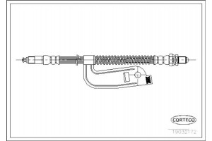 Corteco Ελαστικός Σωλήνας Φρένων - 19032172