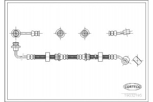 Corteco Ελαστικός Σωλήνας Φρένων - 19032195