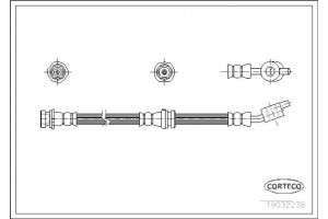 Corteco Ελαστικός Σωλήνας Φρένων - 19032238