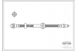 Corteco Ελαστικός Σωλήνας Φρένων - 19032288