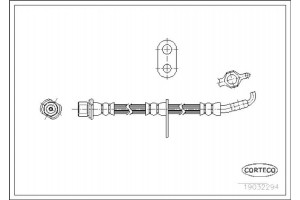 Corteco Ελαστικός Σωλήνας Φρένων - 19032294