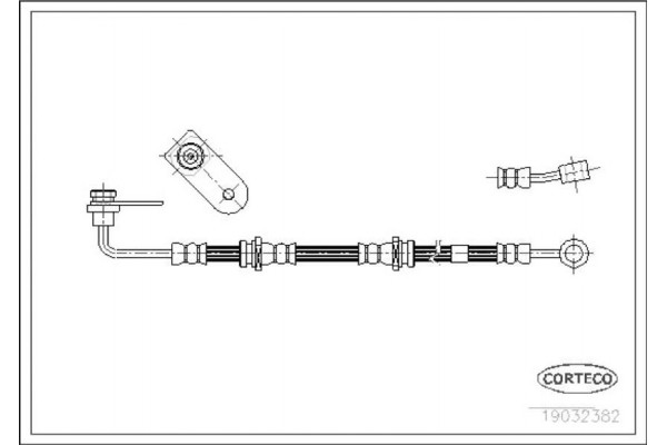 Corteco Ελαστικός Σωλήνας Φρένων - 19032382 Corteco Ελαστικός Σωλήνας Φρένων - 19032382
