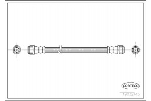 Corteco Ελαστικός Σωλήνας Φρένων - 19032415