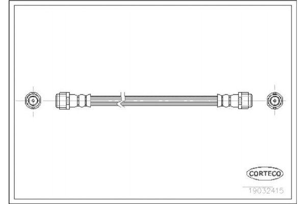 Corteco Ελαστικός Σωλήνας Φρένων - 19032415