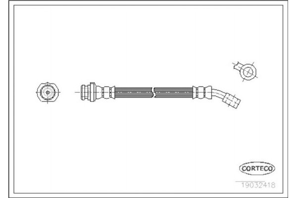 Corteco Ελαστικός Σωλήνας Φρένων - 19032418 Corteco Ελαστικός Σωλήνας Φρένων - 19032418