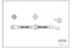 Corteco Ελαστικός Σωλήνας Φρένων - 19032443