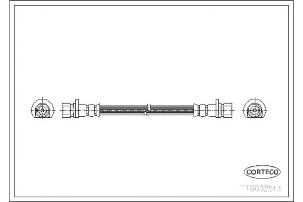 Corteco Ελαστικός Σωλήνας Φρένων - 19032513 Corteco Ελαστικός Σωλήνας Φρένων - 19032513
