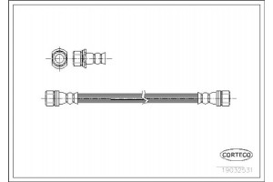 Corteco Ελαστικός Σωλήνας Φρένων - 19032531