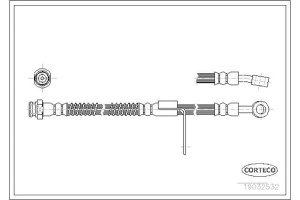 Corteco Ελαστικός Σωλήνας Φρένων - 19032532